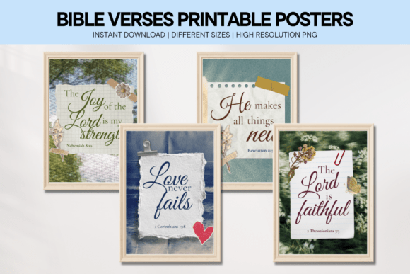 Download Bible Verse Wall Art Collage Poster - Art Collection