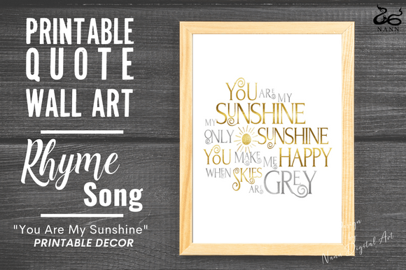 Download Kids Wall Art/ Nursery Rhyme Song Print - Art Collection