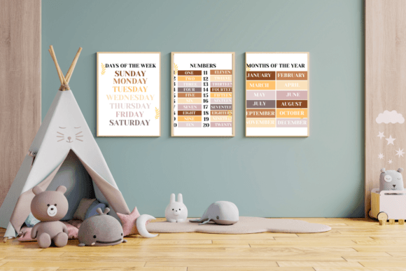 Download Days Months Pastel Playroom Wall Art - Art Collection