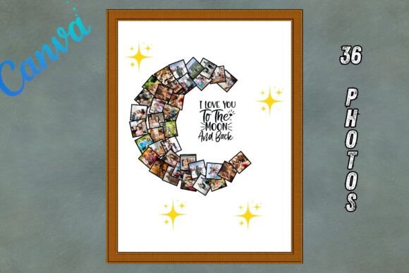 Download Moon Canva Photo Collage Frame - Photo Collection