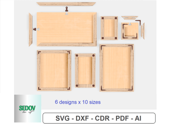 Download Photo Frame Bundle Laser Cut Files - Photo Collection