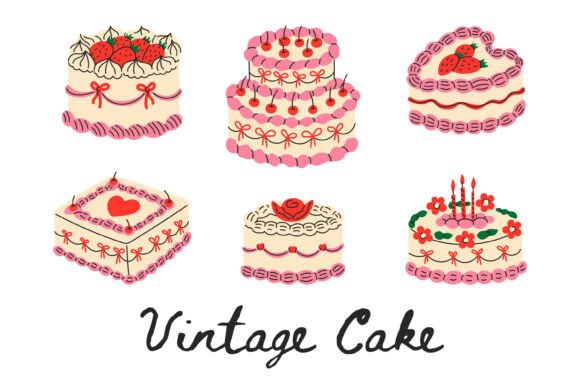Download Coquette Vintage Cake PNG Clipart - Art Collection