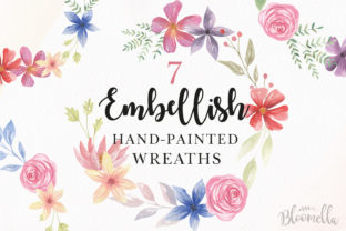 Download Embellish Floral Wreath Clipart - Art Collection