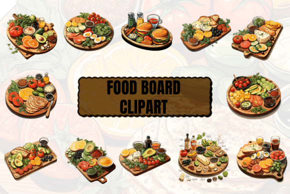 Download Watercolor Food Board Clipart - Art Collection