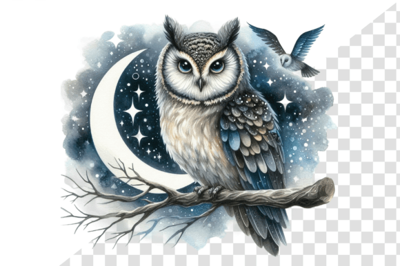 Download Nightwise Owl Watercolor Clipart - Art Collection