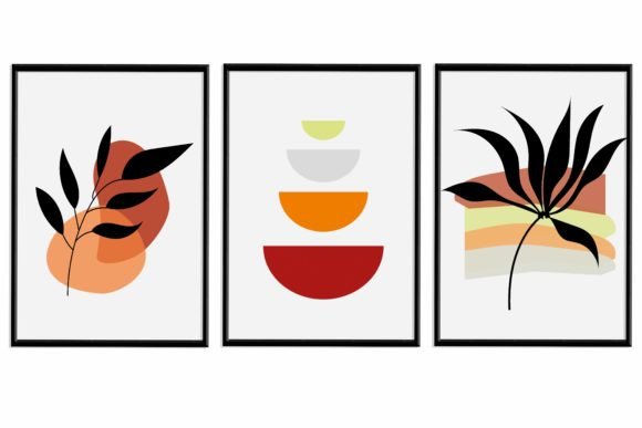 Download Orange Minimal Wall Art Printable - Art Collection