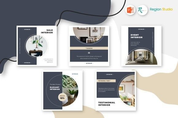 Download Template Instagram - Elegant Interior - Premium Resources